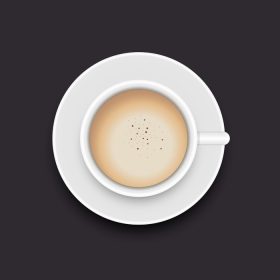 دانلود وکتور وکتور فنجان قهوه تصویر طرح وکتور جدا شده بر روی پس زمینه