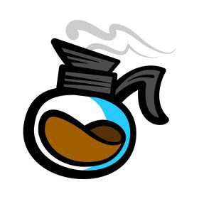 دانلود وکتور وکتور قهوه جوش نوشیدنی داغ تصویر کارتونی