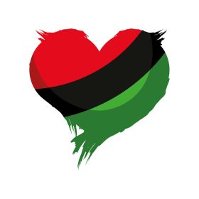 دانلود وکتور قلب پرچم آفریقا