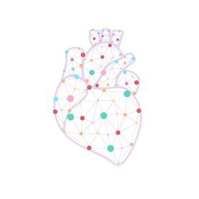 دانلود وکتور ضربان قلب سالم لینک متصل مدل مثلث متصل
