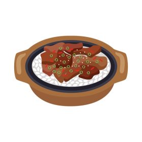 دانلود وکتور bulgogi غذای کره ای