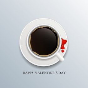 دانلود وکتور کارت روز ولنتاین با تصویر وکتور قلب