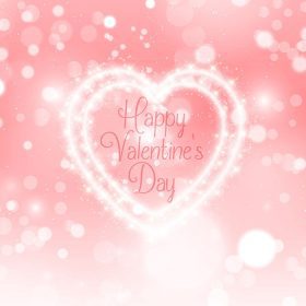 دانلود وکتور طرح قلب درخشان برای روز ولنتاین