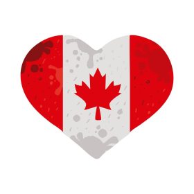 دانلود وکتور قلب پرچم کانادا