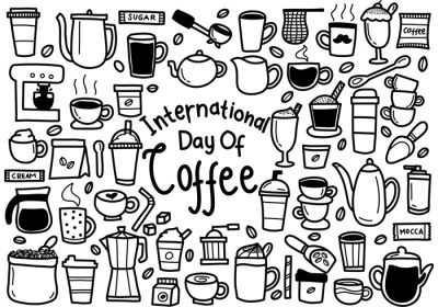 دانلود وکتور روز جهانی ابله قهوه