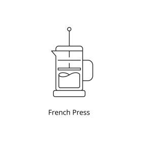 دانلود وکتور قهوه دم کردن نوشیدنی گرم پیکتوگرام روش ریختن برای قهوه سرد