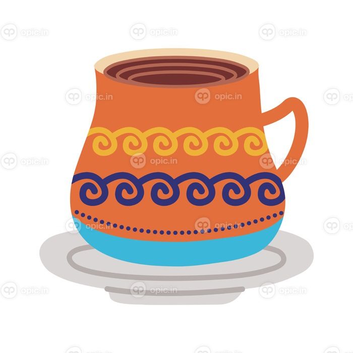 دانلود وکتور ظرف و لیوان سرامیکی با آیکون سبک مسطح