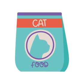 دانلود وکتور بسته غذای گربه