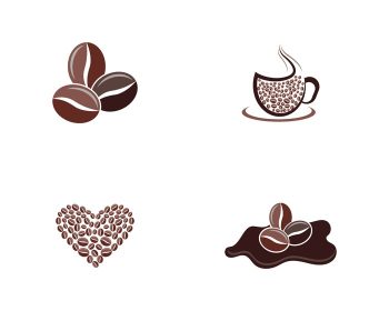 دانلود طرح تصاویر لوگوی وکتور قهوه
