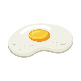 دانلود وکتور غذای سرخ شده تخم مرغ