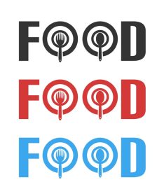 دانلود وکتور نماد غذا یا وکتور المان طراحی لوگو