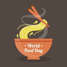 دانلود وکتور نقاشی روز جهانی غذا با دست