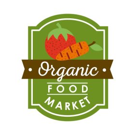 دانلود وکتور بازار مواد غذایی ارگانیک
