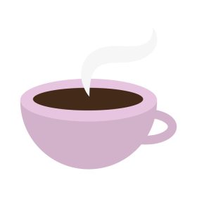 دانلود وکتور نماد نوشیدنی فنجان قهوه داغ