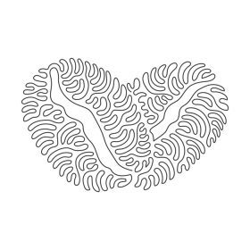 دانلود وکتور پیوسته یک خطی رسم قهوه ارگانیک کامل