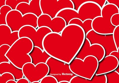 دانلود وکتور استیکرهای قلبی شکل بدون درز برای روز ولنتاین برای هر کاربری وکتور پس زمینه