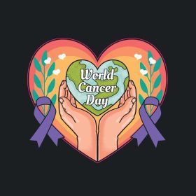 دانلود وکتور حمایت از جنبش روز جهانی سرطان