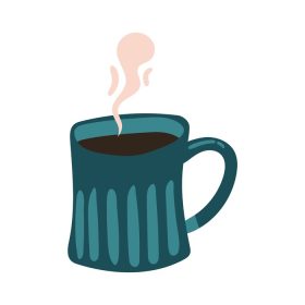 دانلود وکتور نوشیدنی فنجان قهوه به صورت رایگان نماد استایل