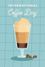 دانلود وکتور پوستر روز بین المللی قهوه