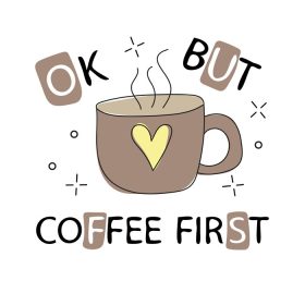 دانلود قالب وکتور برای تصویرسازی طرح تبریک فنجان قهوه