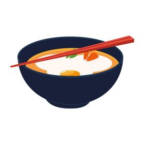 دانلود وکتور سوپ غذای کره ای