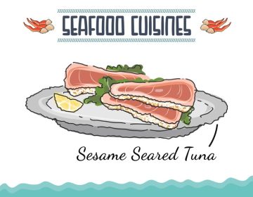 دانلود وکتور katsuo seared bonito sashimi skipjack tuna sashimi on