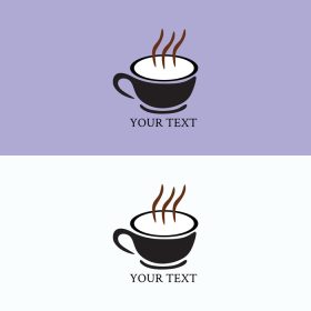 دانلود وکتور لوگوی قهوه لوگوی فنجان قهوه وکتور رایگان