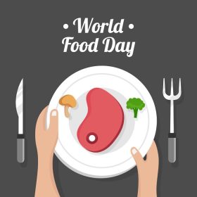 دانلود وکتور نقاشی دستی روز جهانی غذا