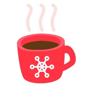 دانلود وکتور لیوان کارتونی خنده دار با چای داغ یا قهوه وکتور ناز