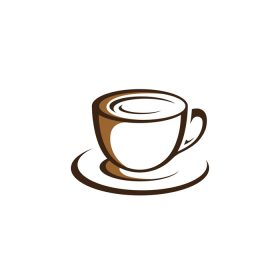 دانلود الگوی تصویر برداری وکتور نماد لوگوی قهوه