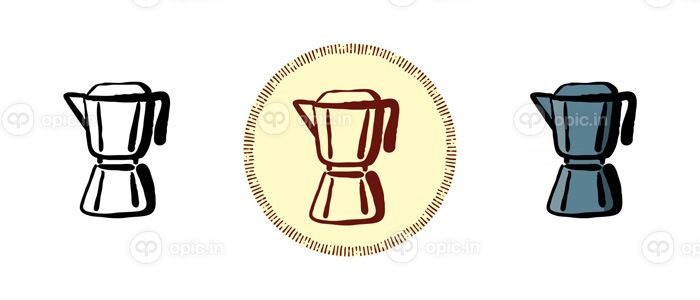 دانلود وکتور طرح کلی و رنگ و نمادهای یکپارچهسازی با سیستمعامل قهوه ساز آبفشان