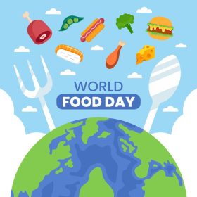 دانلود وکتور نقاشی دستی روز جهانی غذا