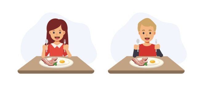 دانلود وکتور مفهوم صبحانه غذای غذای بچه خوشمزه که قرار است بخورد