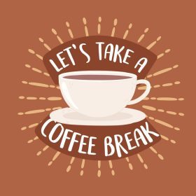 دانلود وکتور اجازه می دهد تا یک پوستر برای استراحت قهوه بگیریم