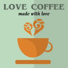 دانلود وکتور عشق قهوه وکتور هنر