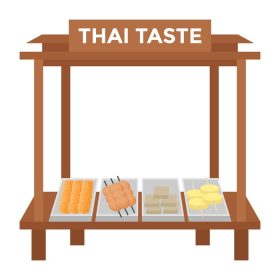 دانلود وکتور مفاهیم غذای تایلندی