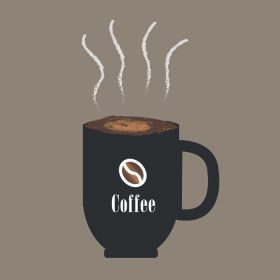 دانلود وکتور تصویر یک فنجان قهوه
