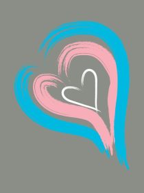 دانلود وکتور قلب چند رنگ کارت پستال زیبای روز ولنتاین