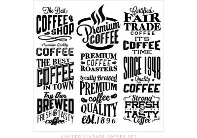 دانلود وکتور از این مجموعه لوگوی قهوه برای تصویرسازی بعدی خود استفاده کنید و طراحی شما بهترین خواهد بود. این تصویر به لطف استودیوی وکتورز قدیمی در دسترس است