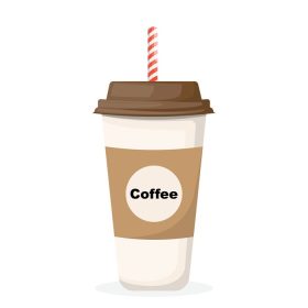 دانلود وکتور قهوه برای رفتن فنجان کاغذی