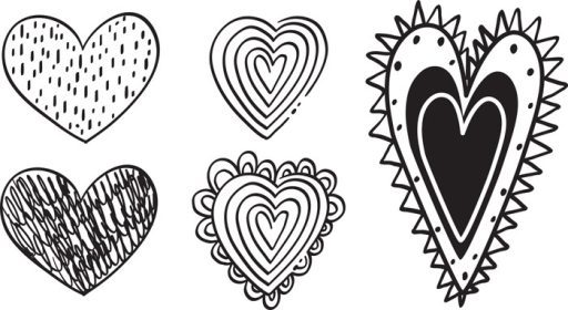 دانلود مجموعه وکتور قلب های مختلف به سبک ابله