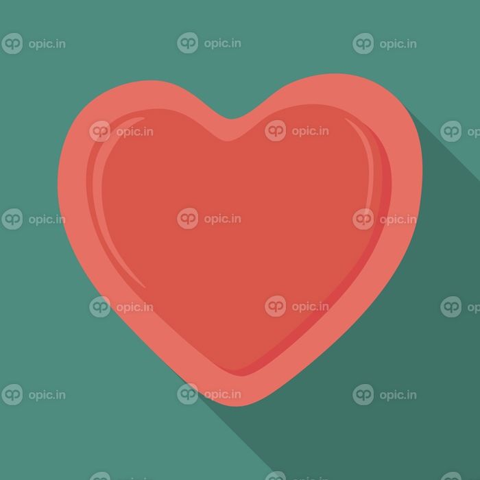 دانلود تصویر برداری وکتور آیکون قلب قرمز
