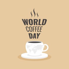 دانلود وکتور بنر روز بین المللی قهوه وکتور تصویر گرافیکی
