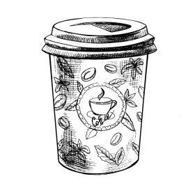 دانلود وکتور زیبا وکتور قهوه برای رفتن