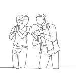 دانلود طرح کاغذ دیواری دست مدرن نقاشی اسطوخودوس نقاشی دیواری پس زمینه تلویزیون