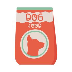 دانلود وکتور بسته غذای سگ