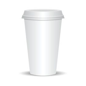دانلود وکتور واقع بینانه وکتور فنجان قهوه کاغذی