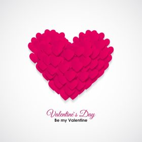 دانلود وکتور نماد قلب روز ولنتاین طرح پس زمینه عشق و احساسات