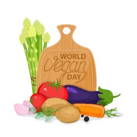 دانلود وکتور روز جهانی بدون گوشت وکتور بنر وگان برو