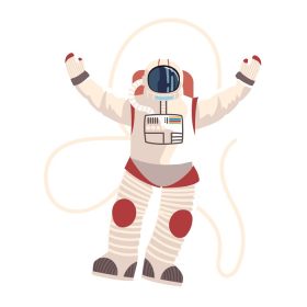 دانلود وکتور شخصیت فضانورد فضای حرفه ای وکتور نماد